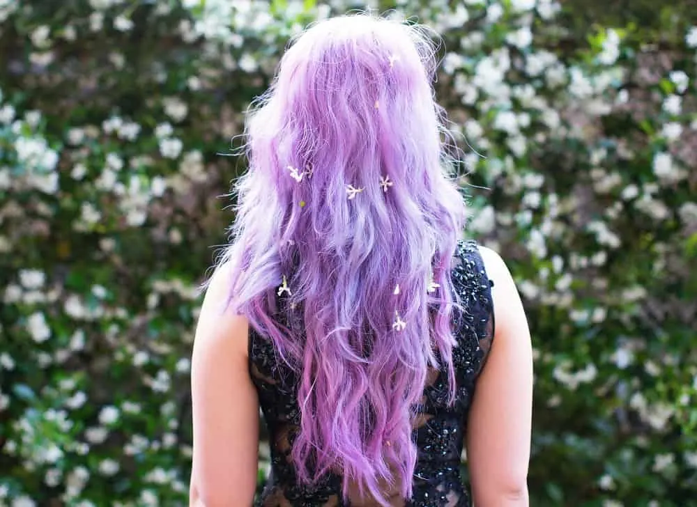 long lilac hair