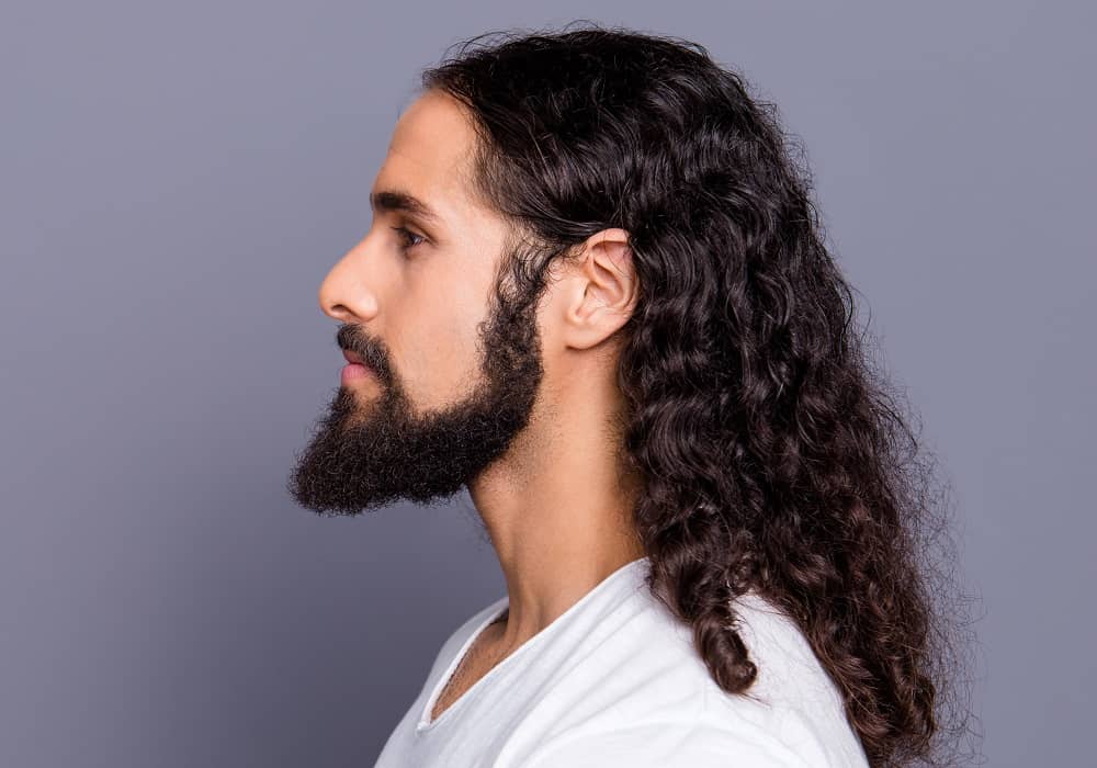 long loose curls for men