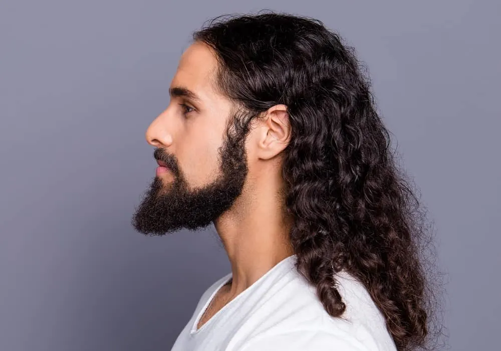 long loose curls for men