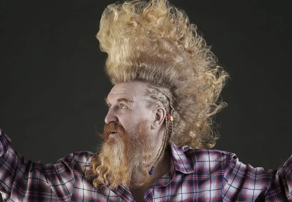 long mohawk with beard