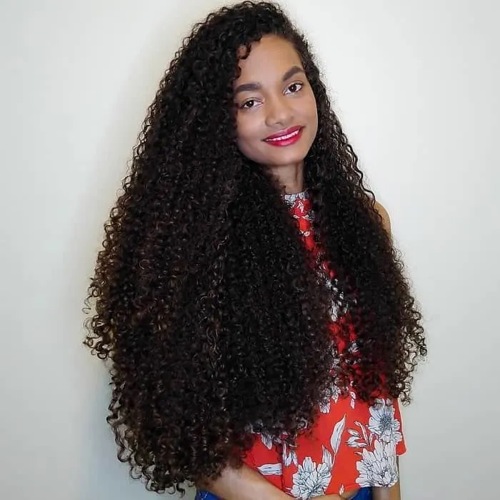 Long Curly Natural Hair