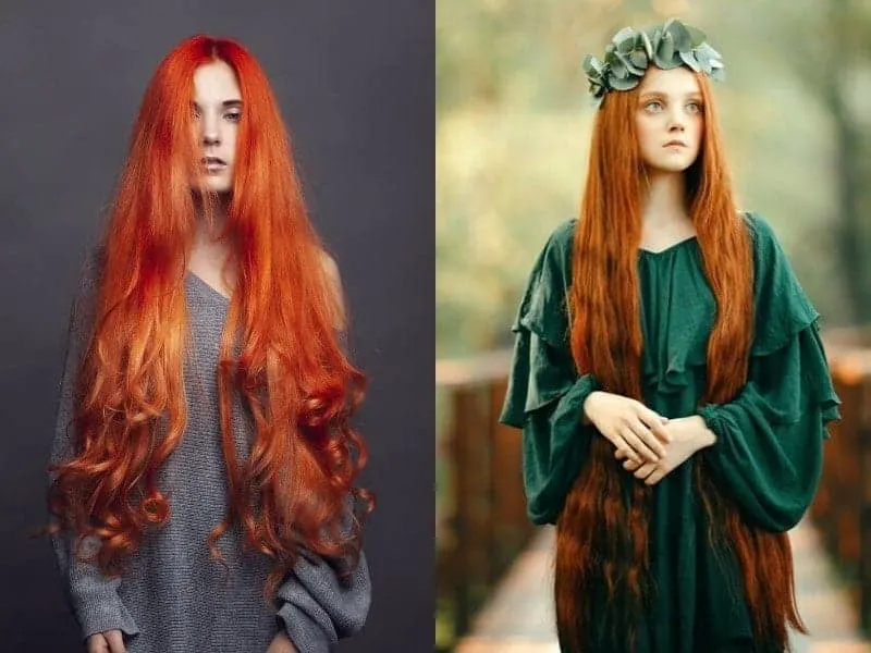 Long Orange Hair
