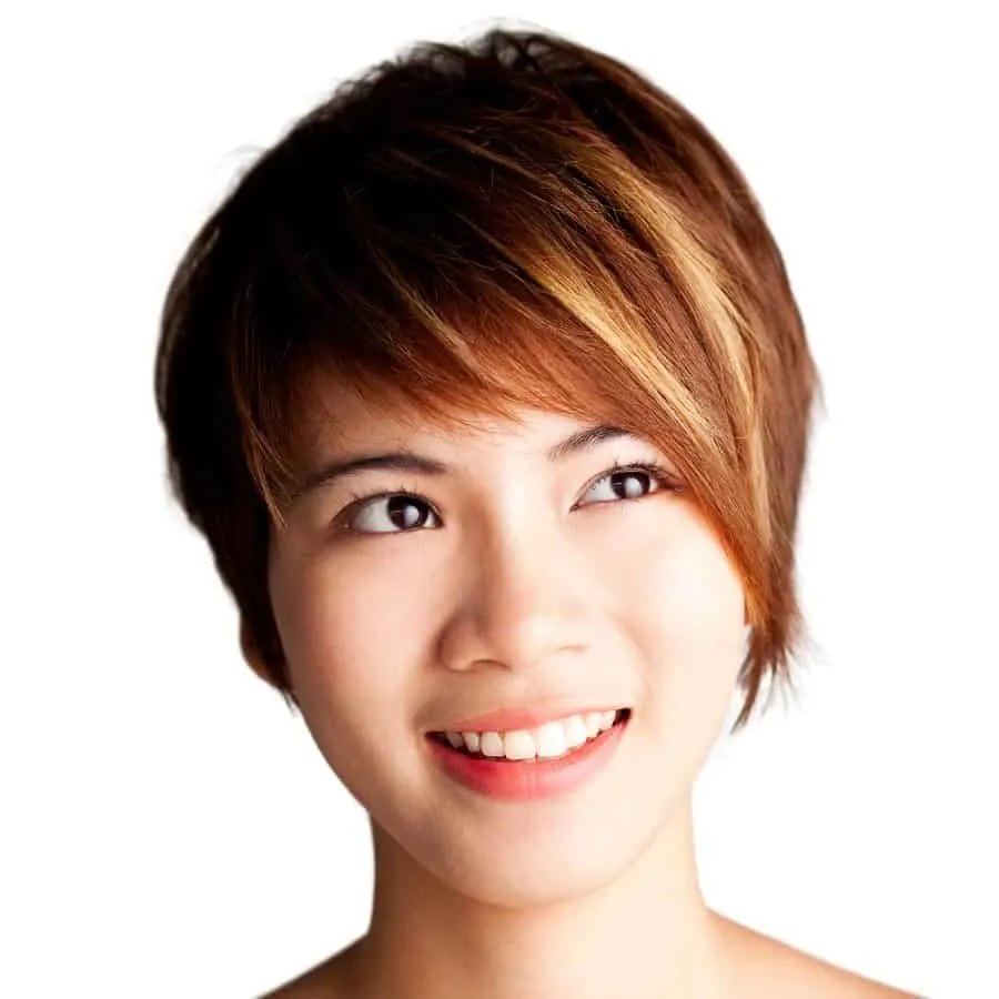 long pixie for asian women