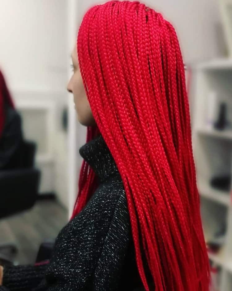 long red box braids