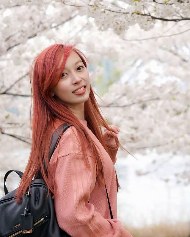 long red hair for asian