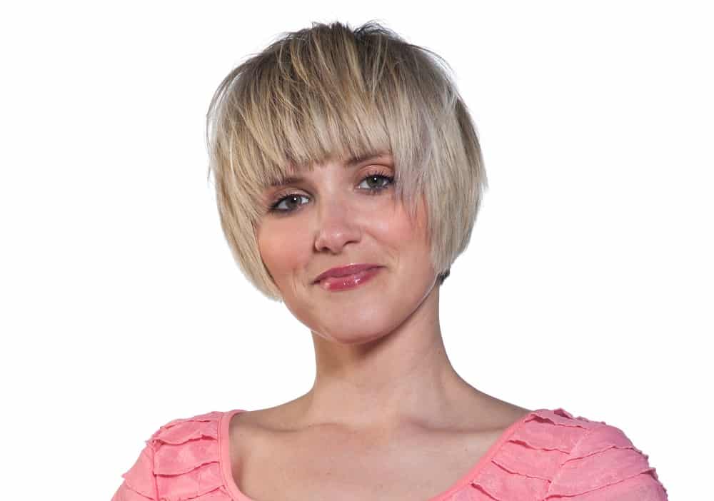 long shaggy pixie with bangs