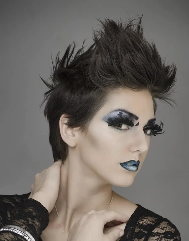 long spiky pixie haircut