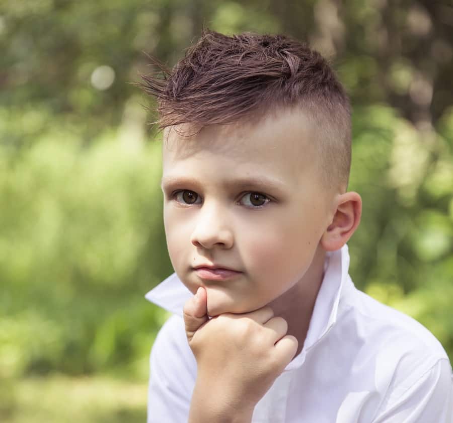 boys long on top short on sides haircut