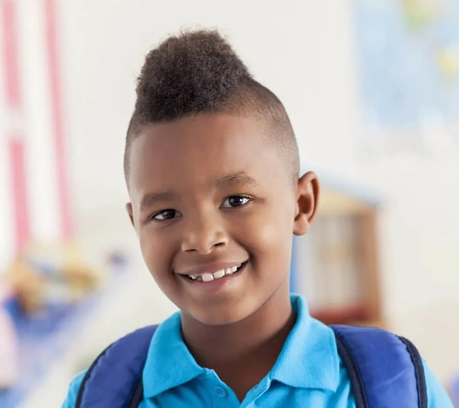 long top short sides haircut for black boys