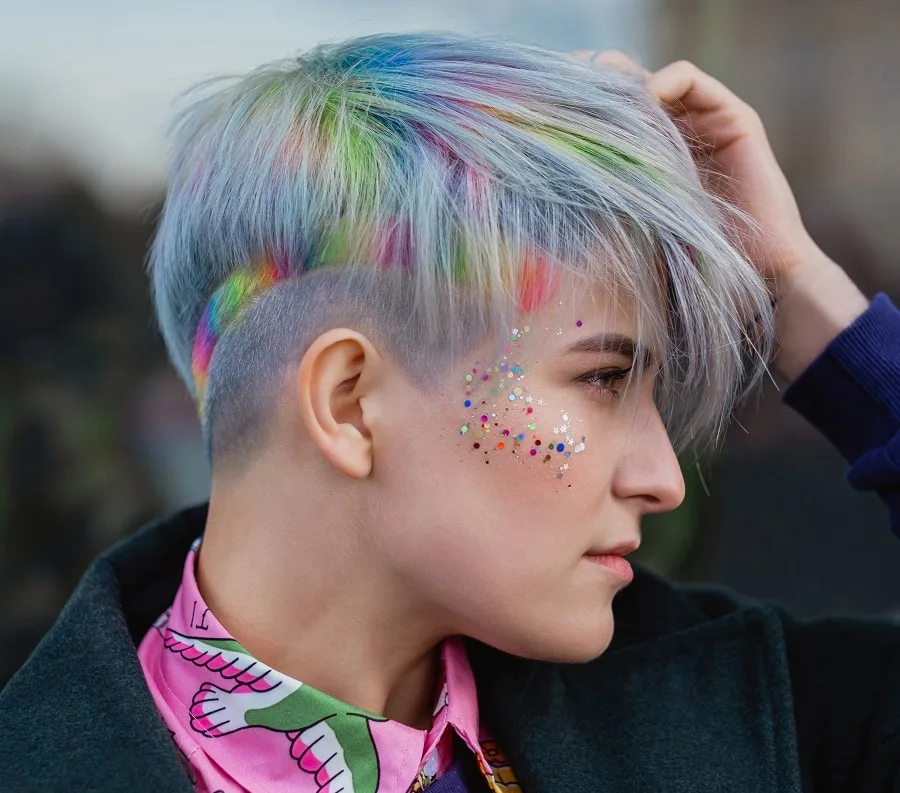 long undercut pixie