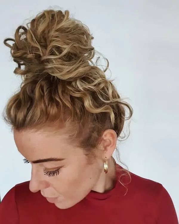 Long Wavy Updo