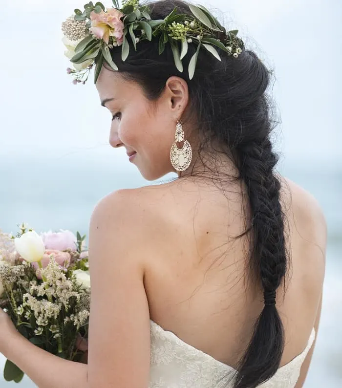 long wedding hairstyle