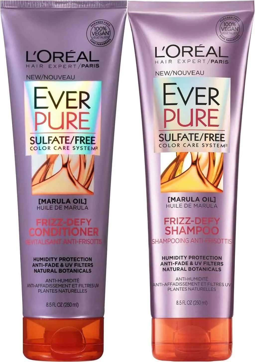 loreal paris everpure frizz defy bundle shampoo & conditioner