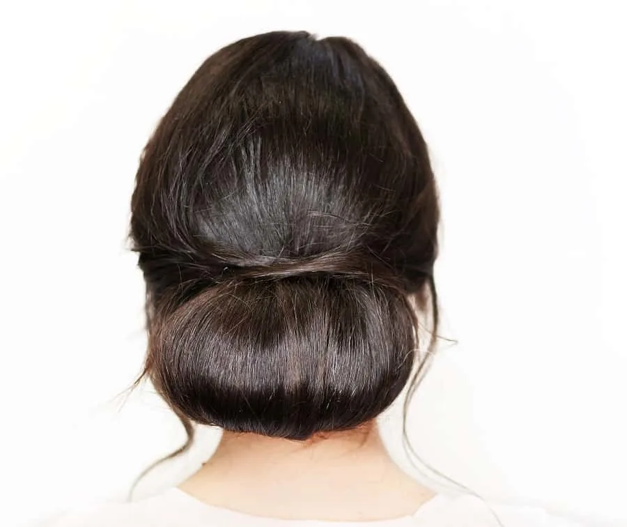 low chignon bun