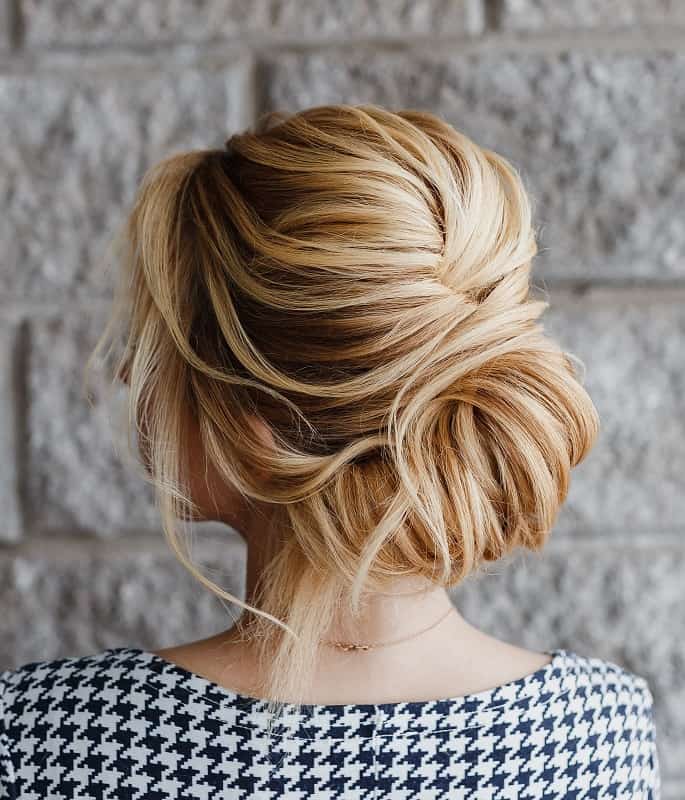 low chignon bun