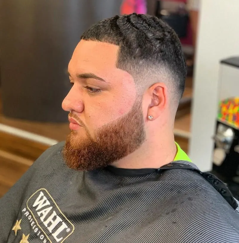 low drop fade with 360 waves