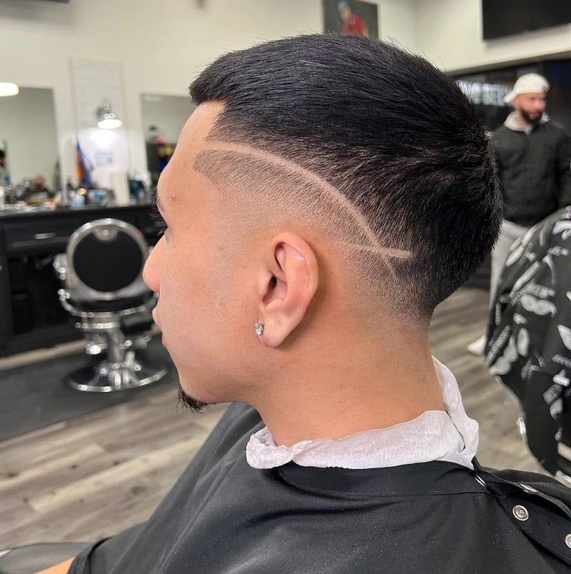 low drop fade with design