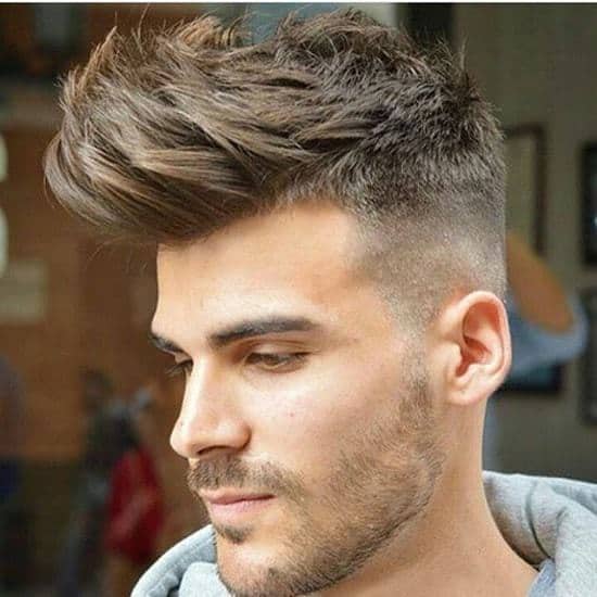 mohawk hairstyle with low fade