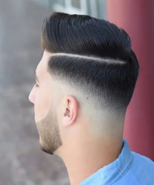 Side Part Undercut with Low Fade