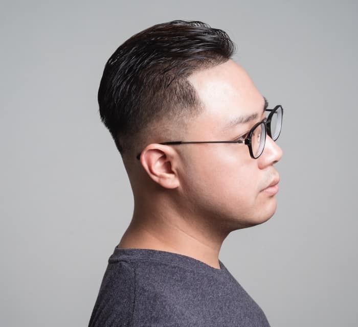 low fade with undercut