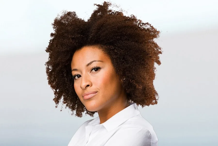 low maintenance afro hairstyle for mom