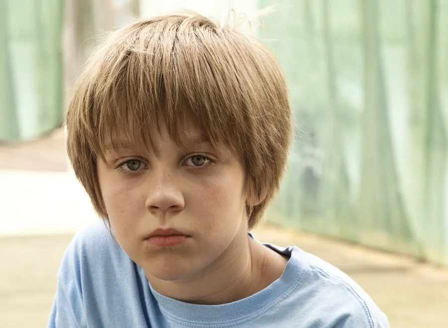 low maintenance bowl haircut for boys