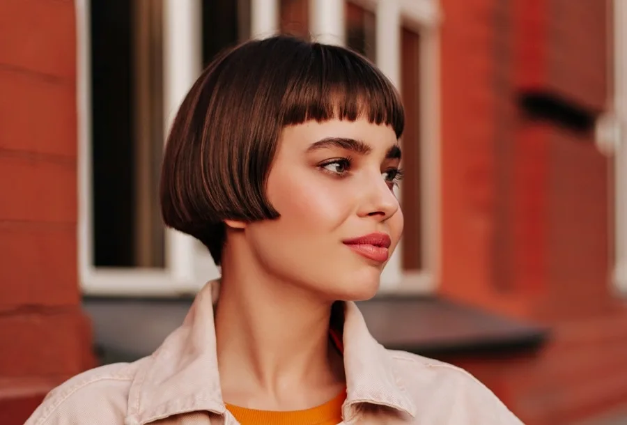 low maintenance short bangs