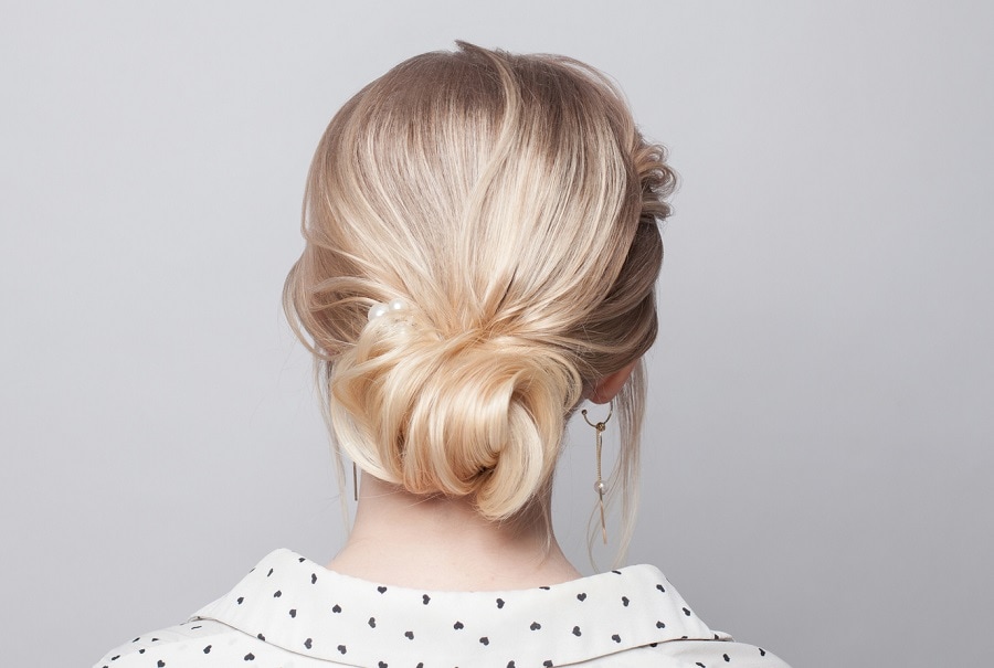 low maintenance updo hairstyle