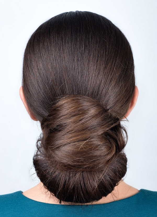 low ponytail bun