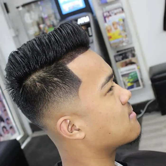  Comb Over with Low Skin Fade