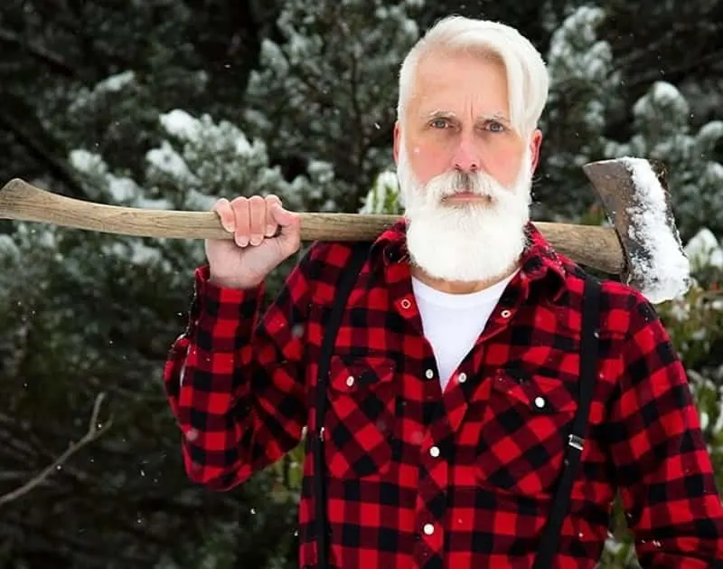 White Lumberjack Beard