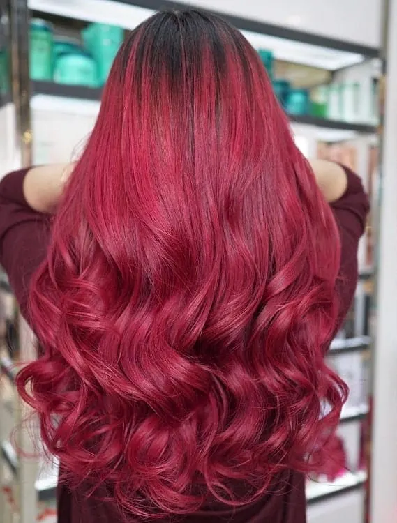 magenta red hair color