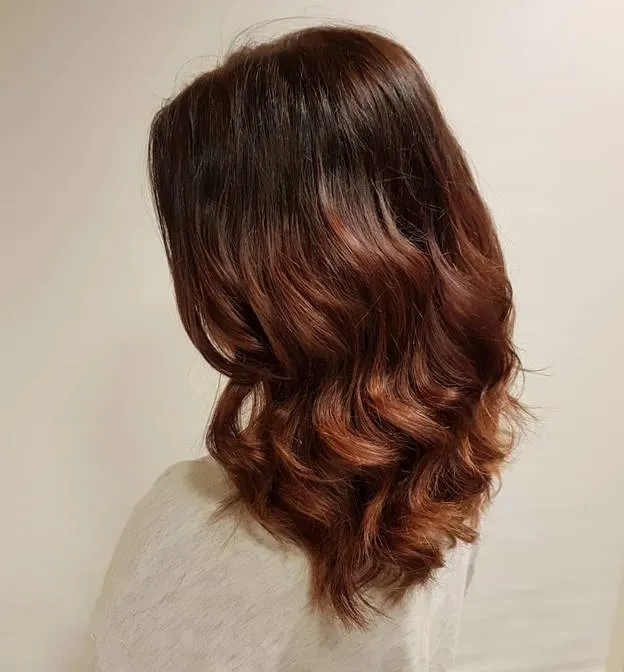 mahogany brown curls 