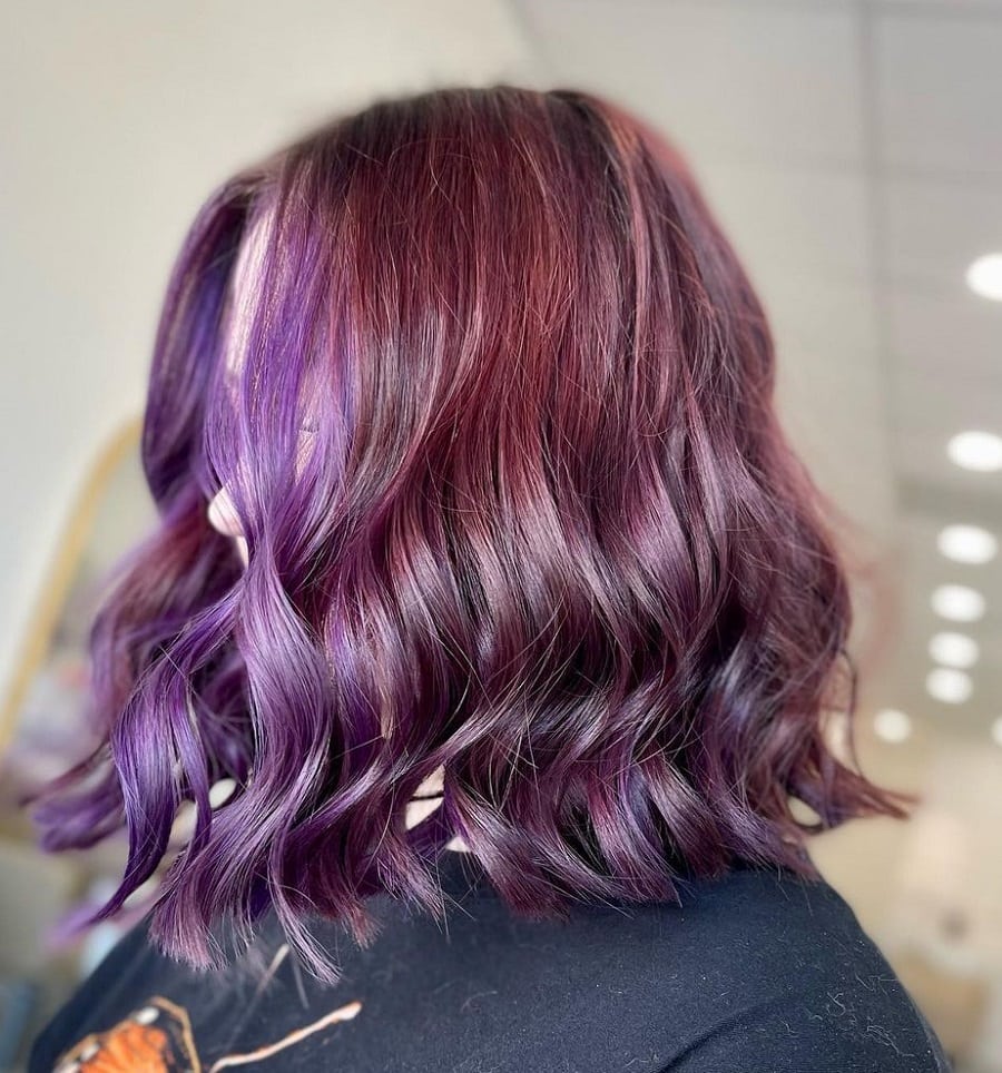 red purple hair color ideas