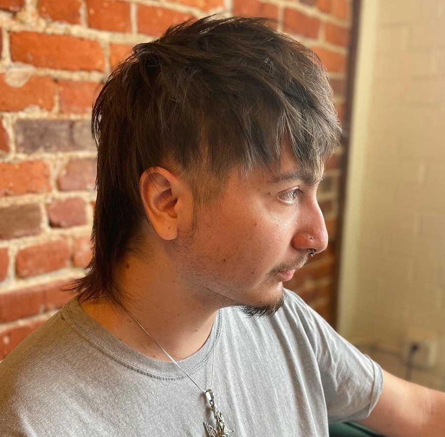 male bowl cut mullet for straight hair