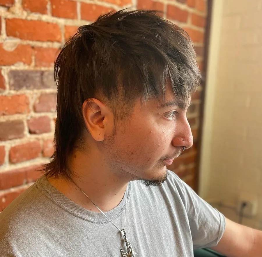 male bowl cut mullet for straight hair