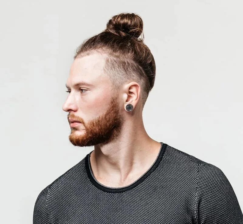 man bun undercut