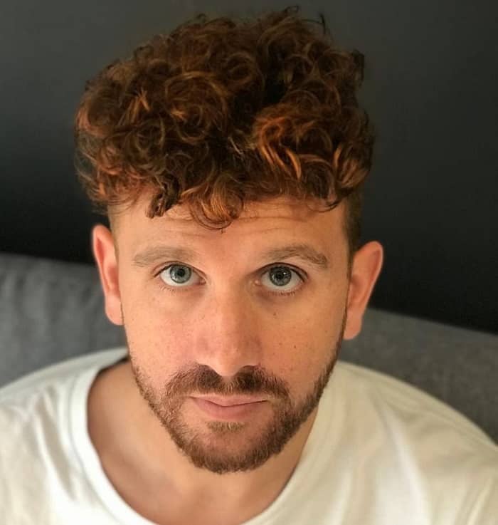 man with ginger highlights