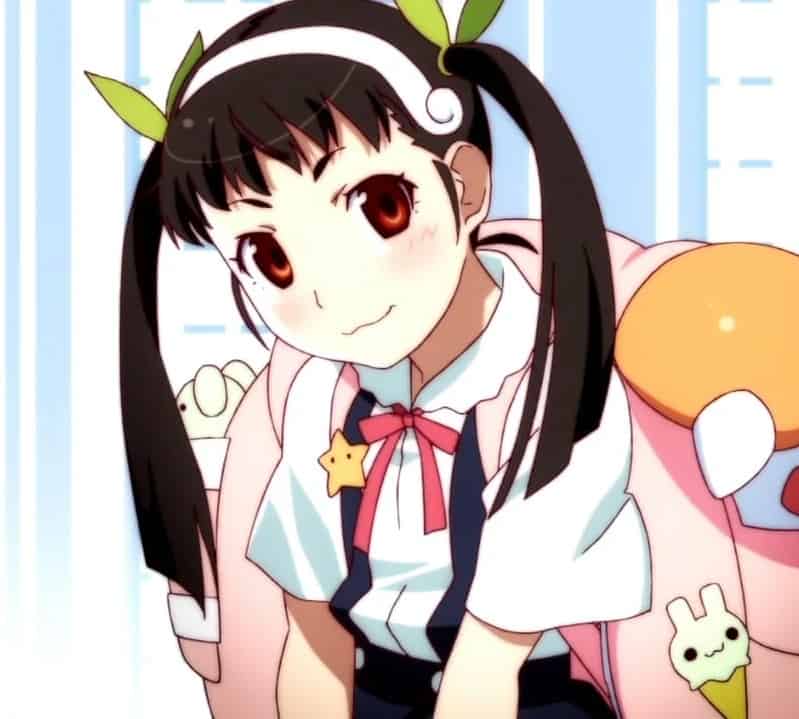 mayoi hachikuji - anime girl black hairstyle