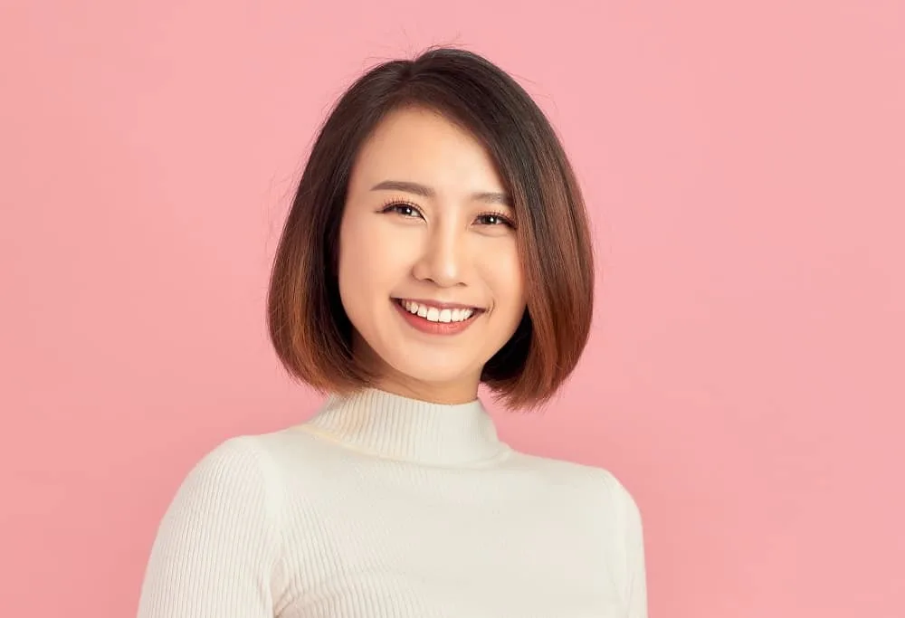 medium Asian bob haircut