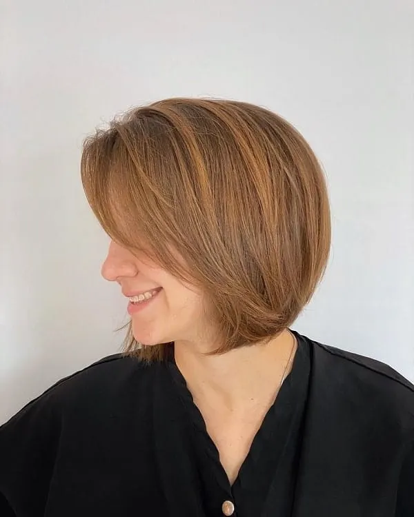 Medium Thick Bob Cut