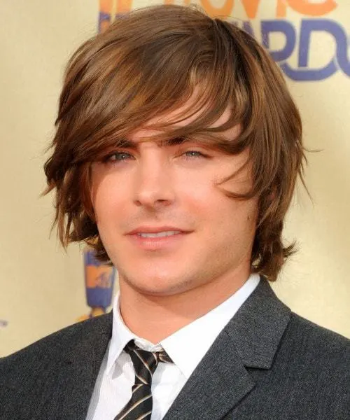 Zac Efron's Medium Straight Haircut