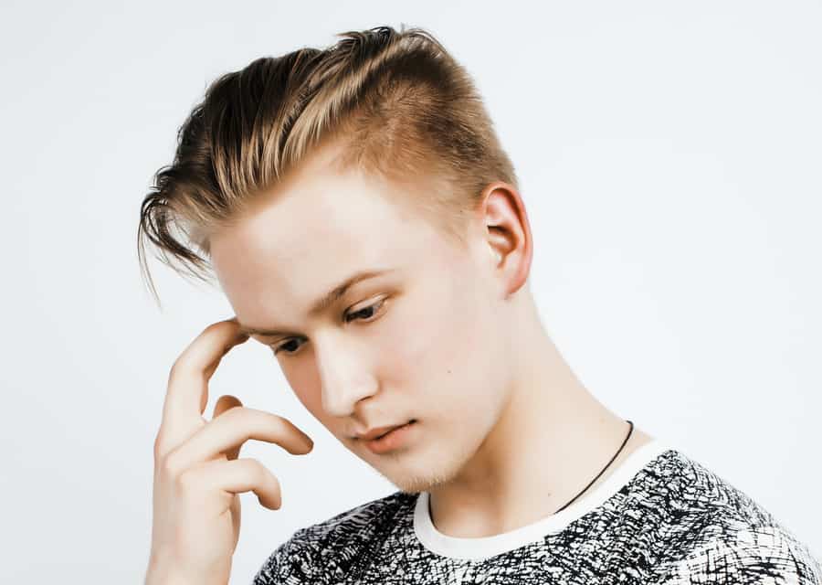 medium hair undercut for teen boys