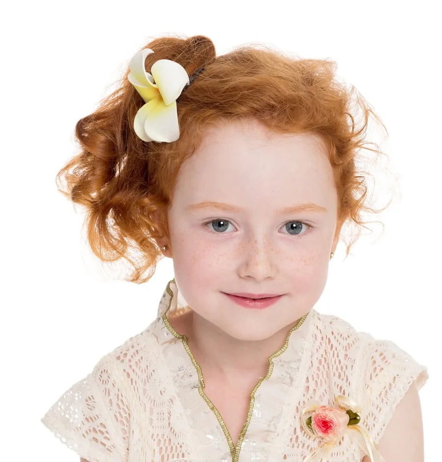 medium hairstyle for 6 years old girls