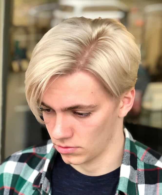 medium blonde hairstyles for men