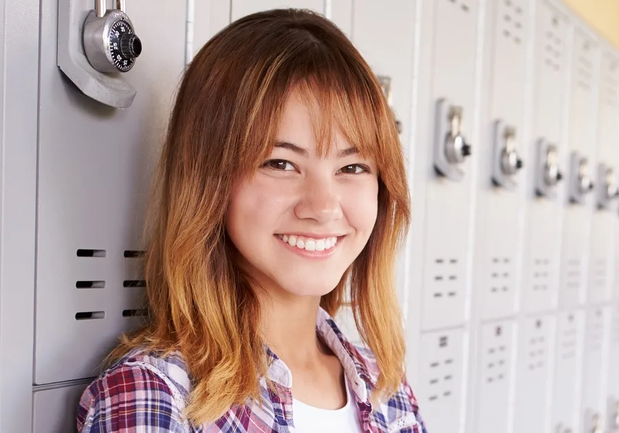 Medium Length High School Hairstyle .webp