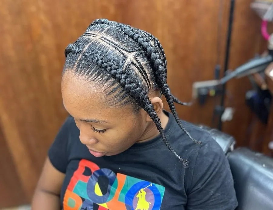 medium length pop smoke braids