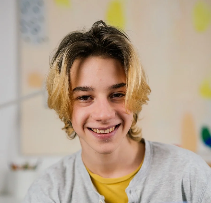 medium ombre hair for boys