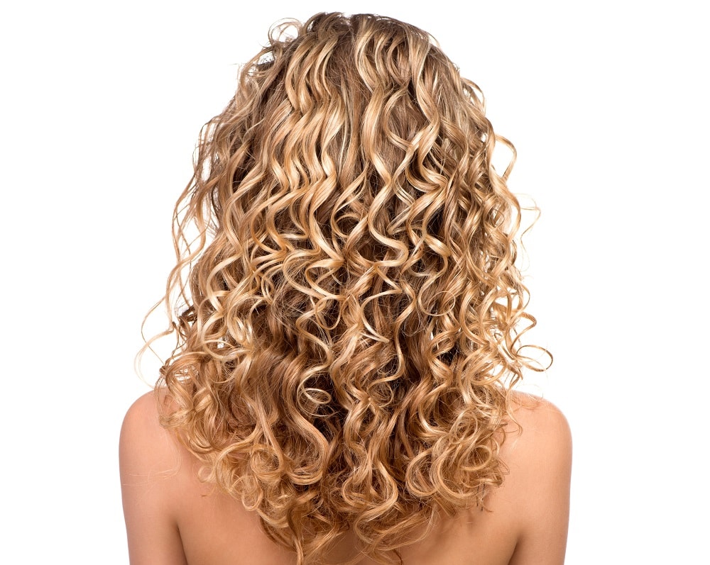 medium u shaped blonde curls