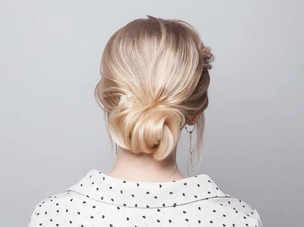 medium updo hairstyle